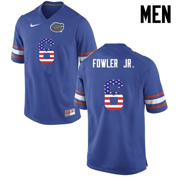 NCAA Florida Gators Dante Fowler Jr. Men's #6 USA Flag Fashion Nike Blue Stitched Authentic College Football Jersey ARO0464ZT